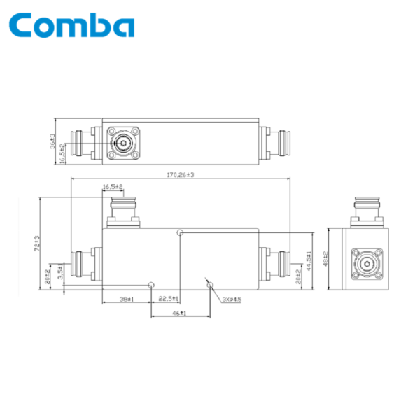 Comba 4-60, 4.3-10f Directional Coupler - Bild 2